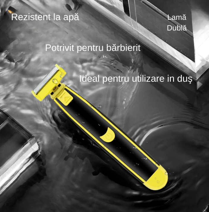 Aparat de Ras Electric Multifuncțional – Waterproof, USB, 4 Piepteni
