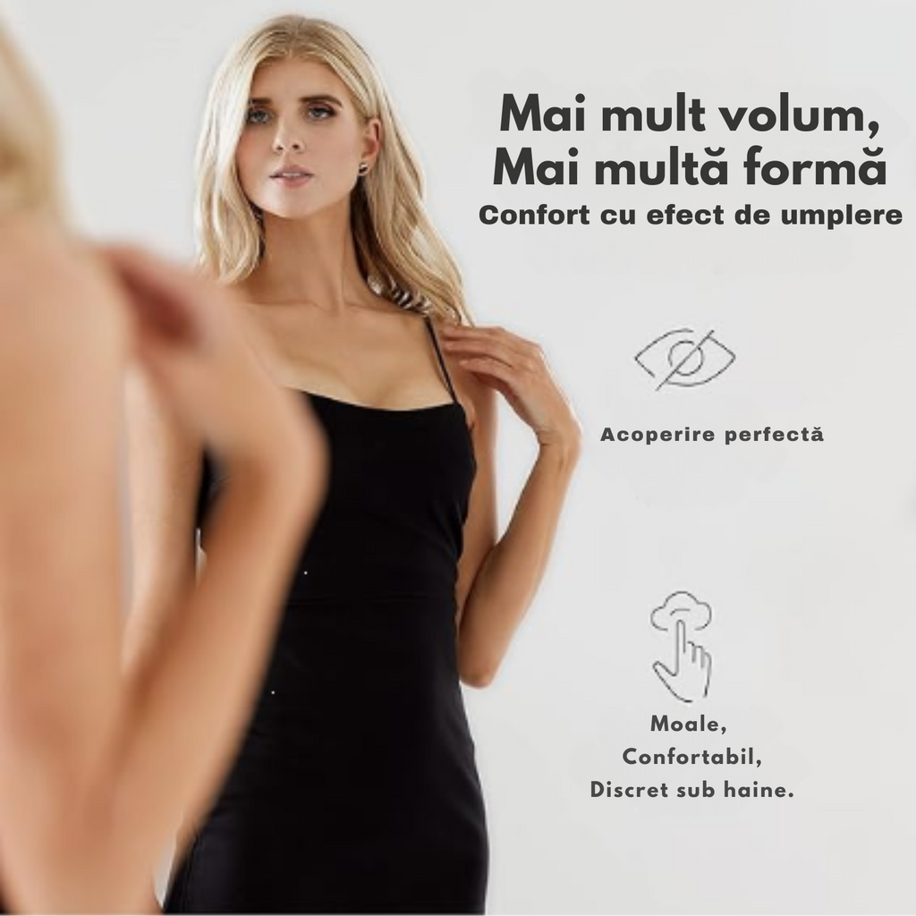 Cupe Autoadezive Reutilizabile – Impermeabile, Confort Discret, Fără Bretele