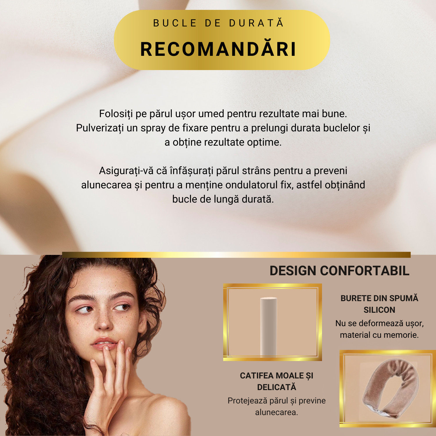 Set 3 Ondulatoare Fără Căldură – Role Catifea pentru Bucle Naturale & Voluminoase