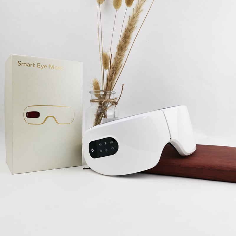 Mască Masaj Ocular cu Grafen & Bluetooth | Pliabilă, 4 Trepte, Timer