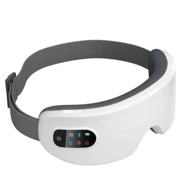 Mască Masaj Ocular cu Grafen & Bluetooth | Pliabilă, 4 Trepte, Timer